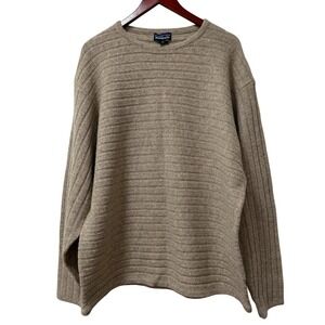 Vintage Patagonia‎ Mens Alpen Wool Crew Neck Sweater Size XL Beige Outdoors NWT